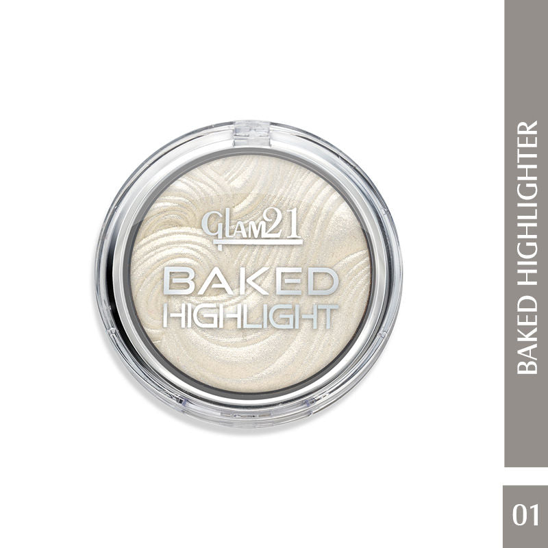 GLAM21 Baked Highlighter With Silky Pigments & Mettalic Finish