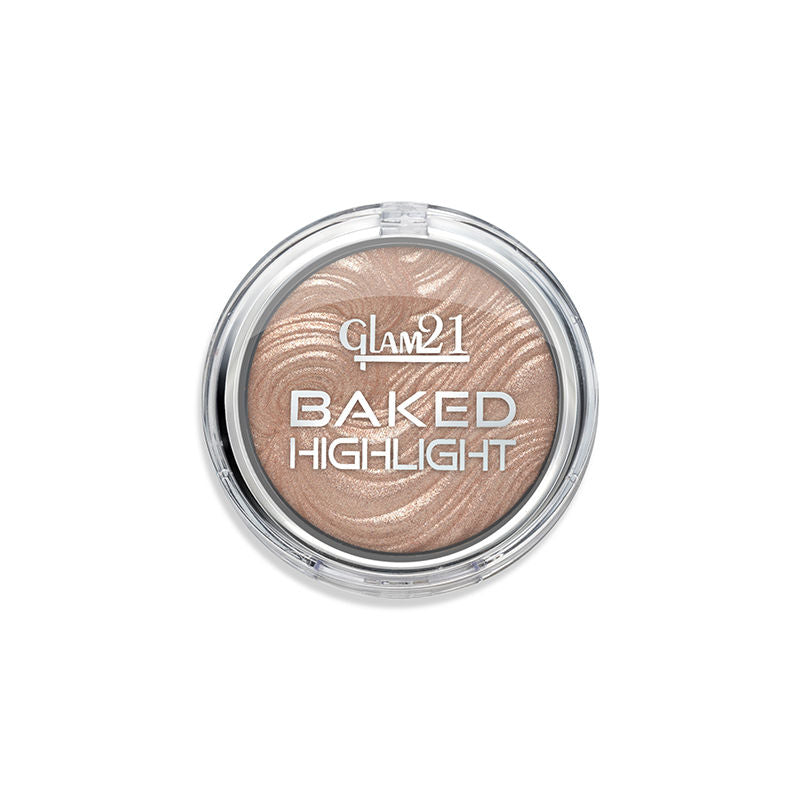 GLAM21 Baked Highlighter With Silky Pigments & Mettalic Finish