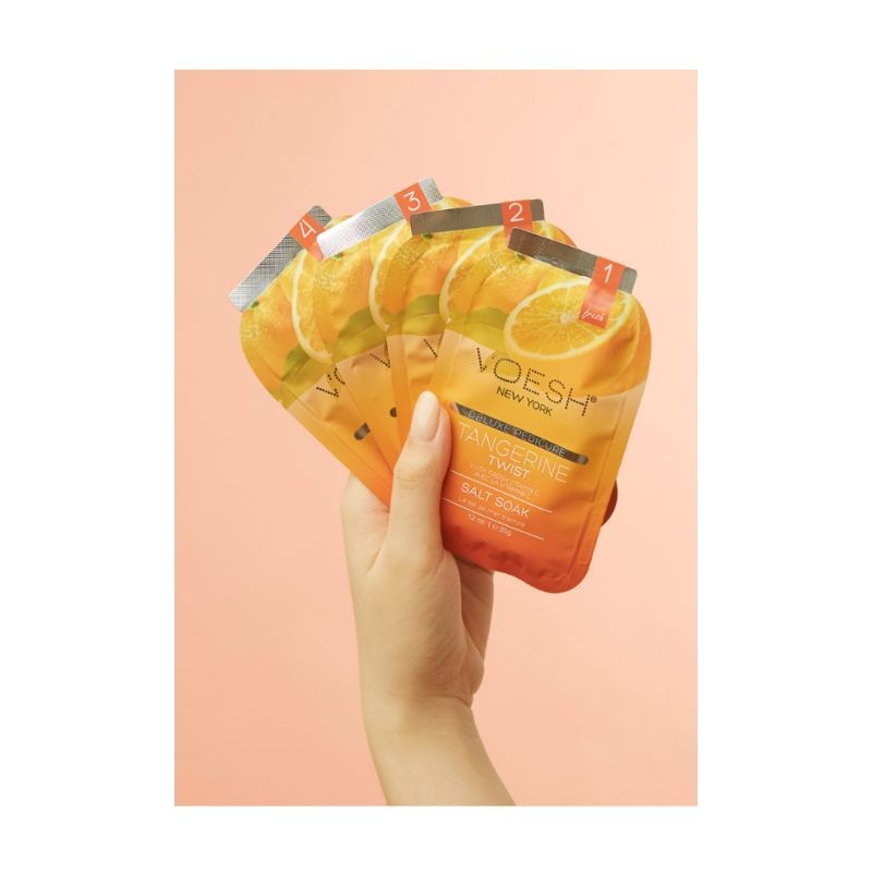VOESH Deluxe Pedicure In A Box (4 Step) - Tangerine Twist
