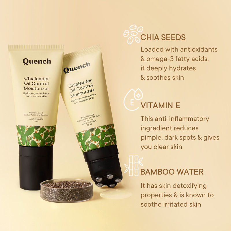 Quench Oil Control Moisturizer with Chia Seeds Omega 3