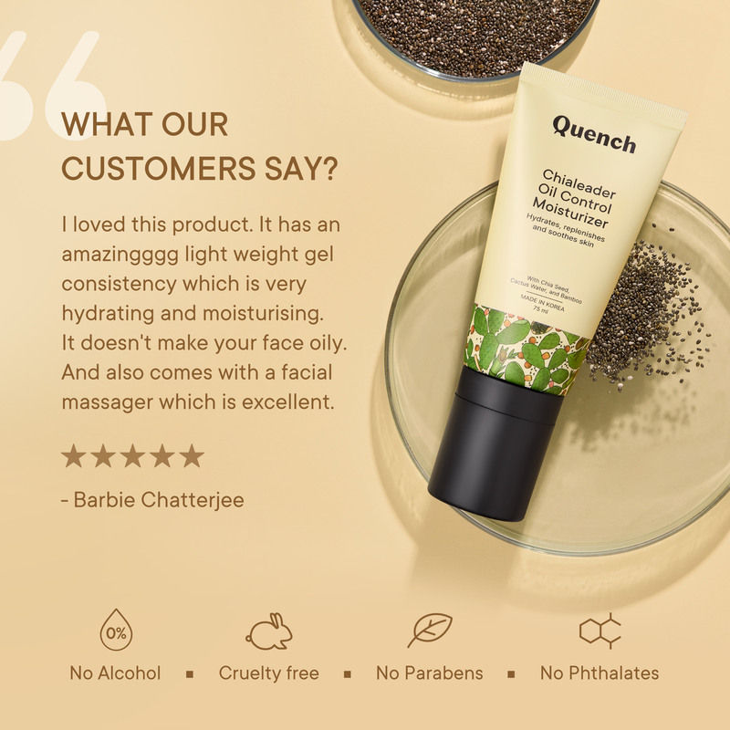 Quench Oil Control Moisturizer with Chia Seeds Omega 3