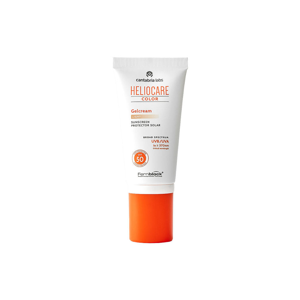 Heliocare Color Gel Cream Tinted Sunscreen SPF 50 Uva & Uvb Protection, No White Cast, Dewy Finish