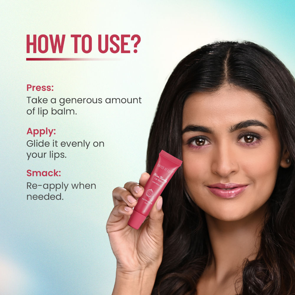 Swiss Beauty Kiss Kandy Tinted Lip Balm, Non-Sticky with Olive Oil & Vitamin E