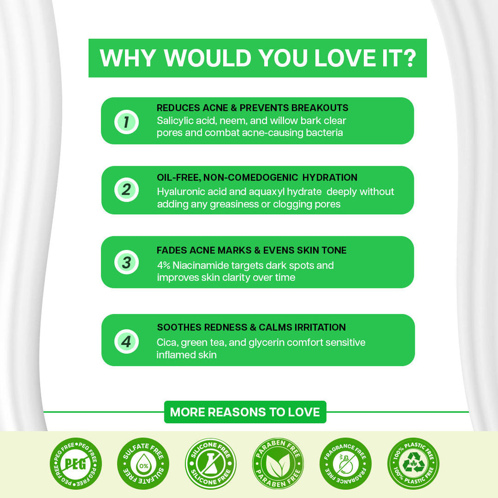 Jovees Derma Green Tea 2% Salicylic Acid Oil Free Moisturizer