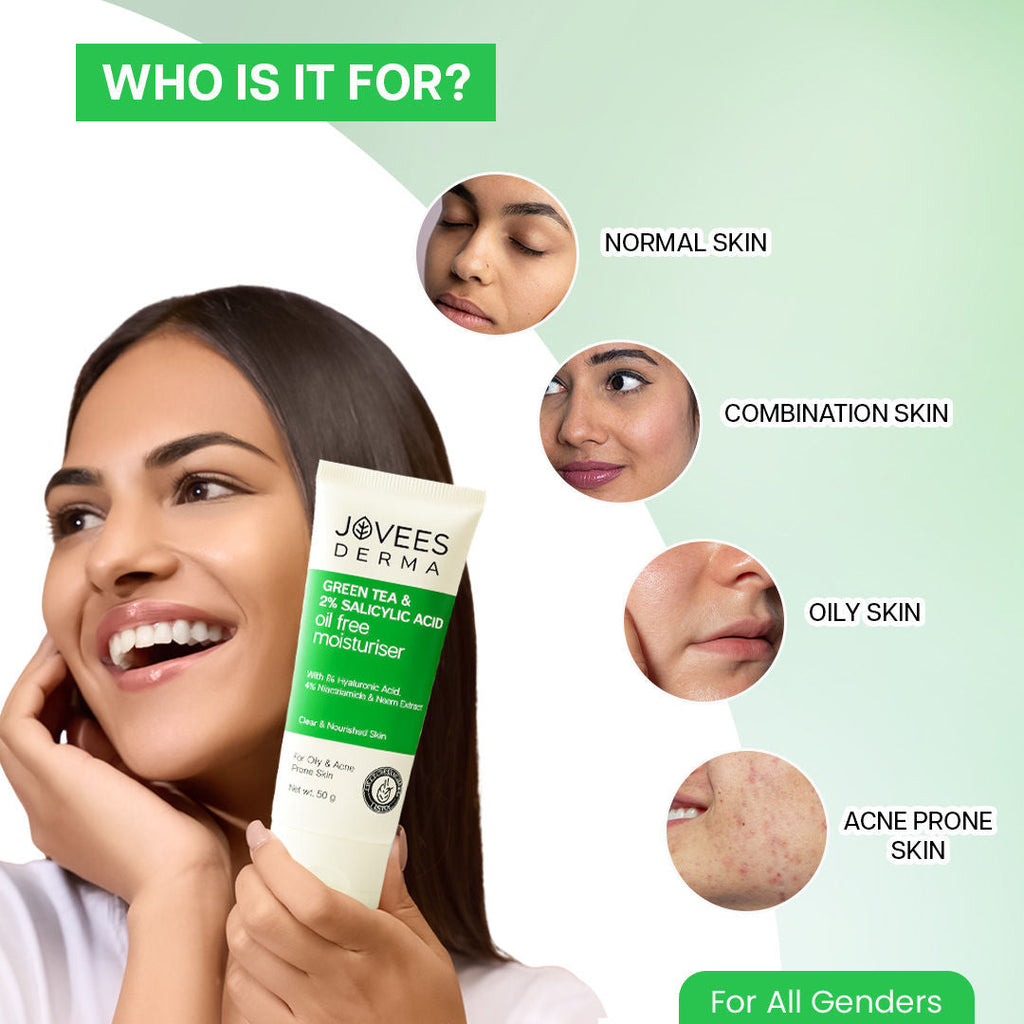 Jovees Derma Green Tea 2% Salicylic Acid Oil Free Moisturizer