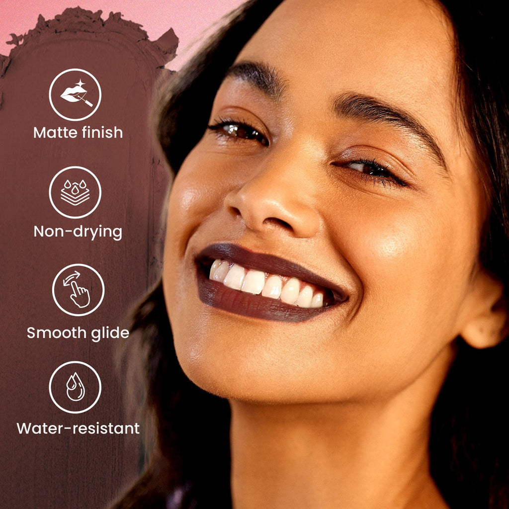 Swiss Beauty Pure Matte Lipstick , Non-Drying, Smooth Glide, Long Lasting