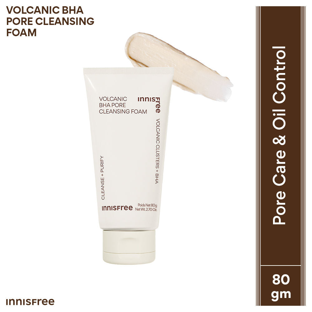 Innisfree Volcanic Clusters BHA Foaming Daily Cleanser For Excess Oil, Clogged Pores, Oily Skin