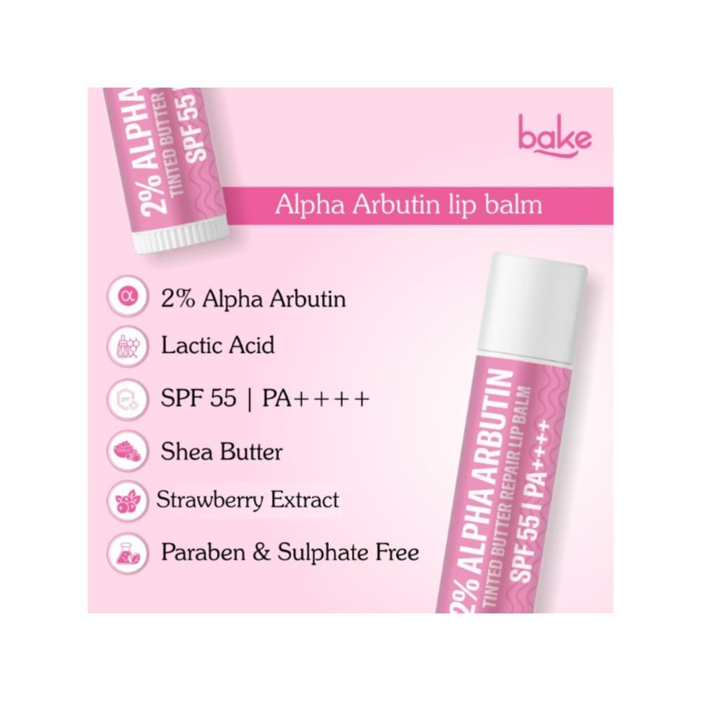 BAKE 2% Alpha Arbutin Tinted Lip Balm SPF 55 PA++++
