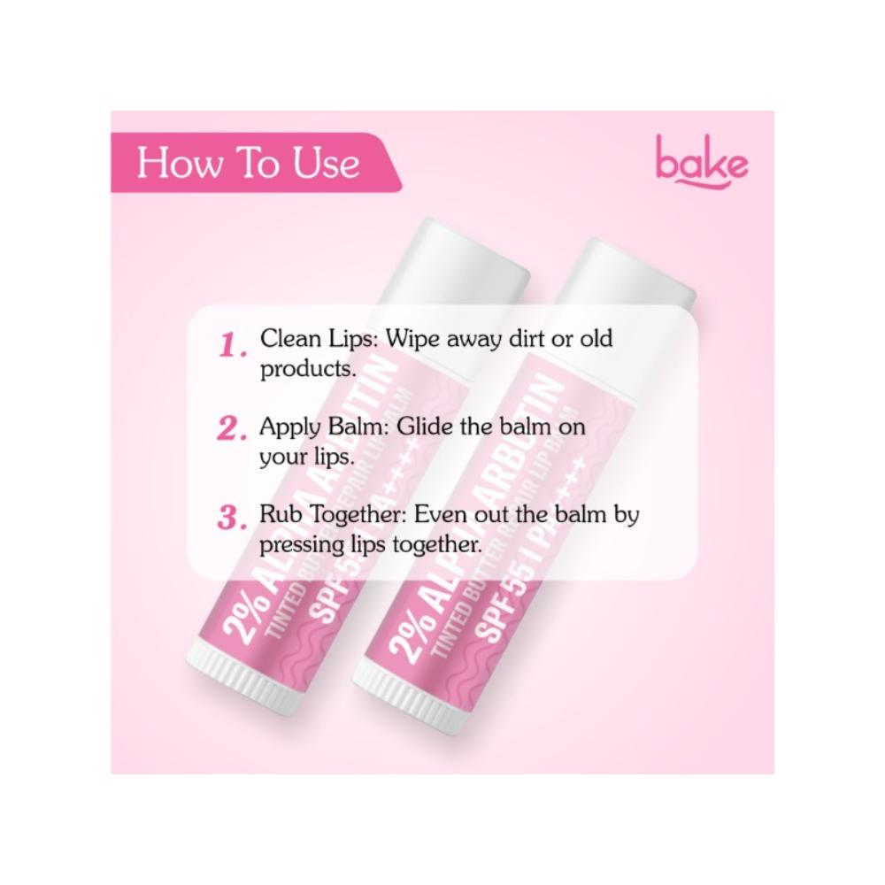 BAKE 2% Alpha Arbutin Tinted Lip Balm SPF 55 PA++++