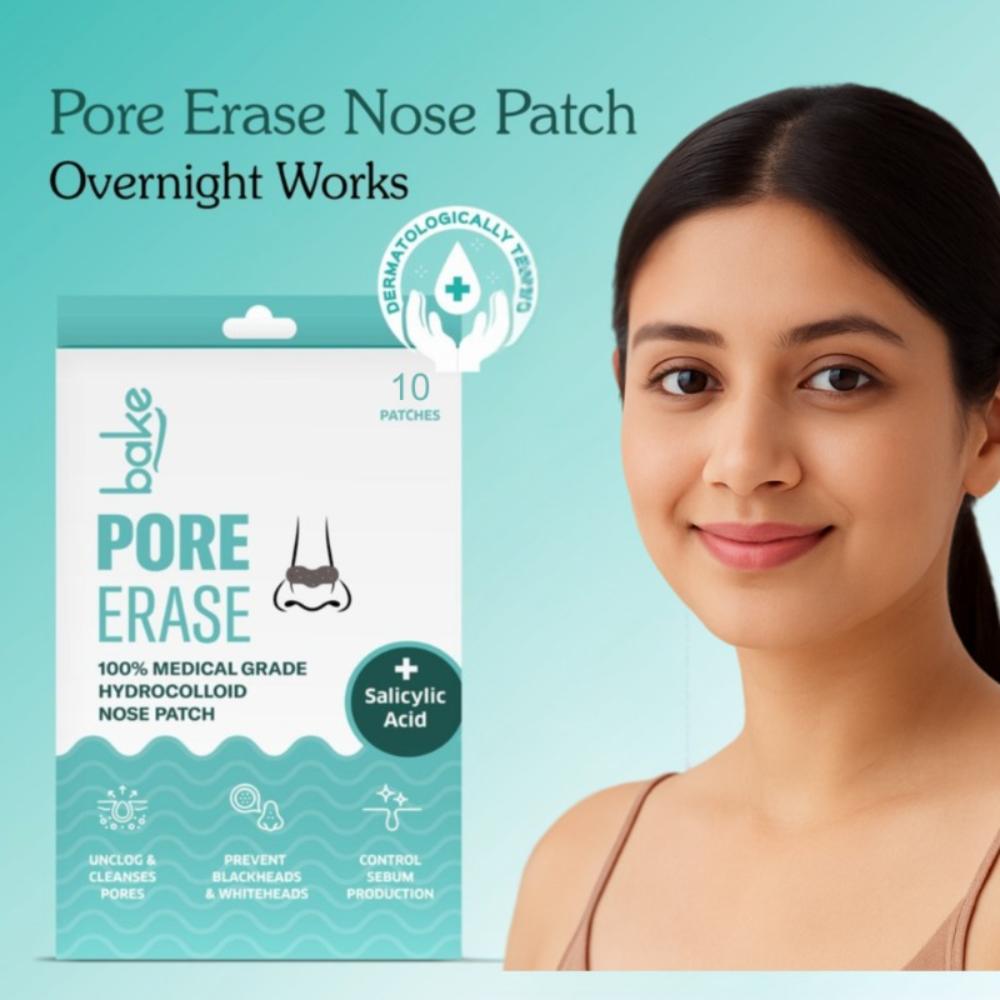 BAKE 2% Salicylic Acid Hydrocolloid Nose Strips for Blackheads & Whiteheads