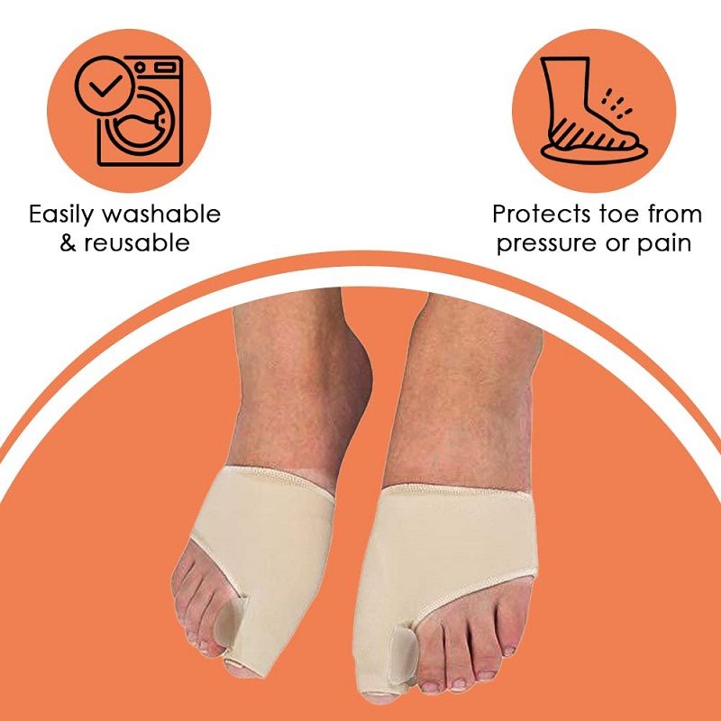 Bronson Professional Toe Thumb Bunion Corrector, Toe Separator & Toe Spreader With Gel Pad Support