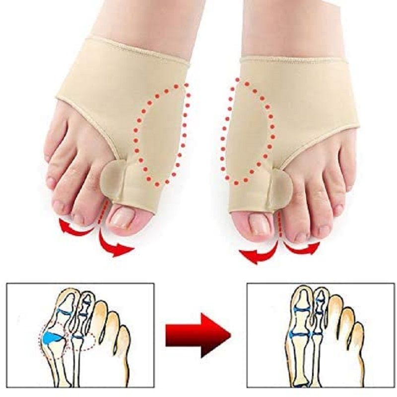 Bronson Professional Toe Thumb Bunion Corrector, Toe Separator & Toe Spreader With Gel Pad Support
