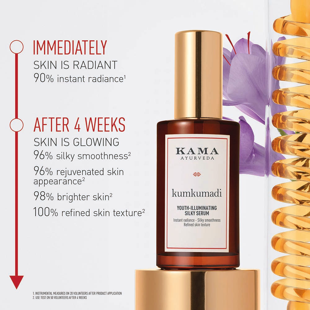 Kama Ayurveda Kumkumadi Youth - Illuminating Silky Serum, Enhances Radiance & Evens Skin Tone