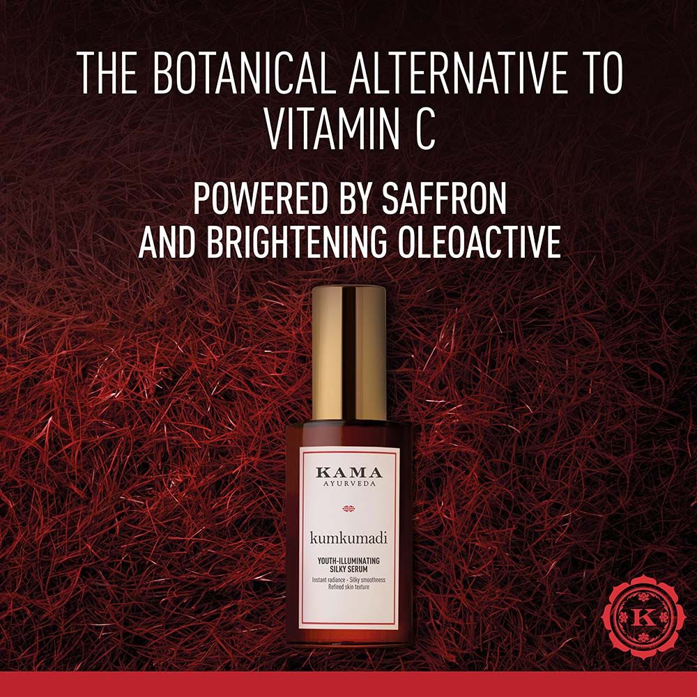 Kama Ayurveda Kumkumadi Youth - Illuminating Silky Serum, Enhances Radiance & Evens Skin Tone