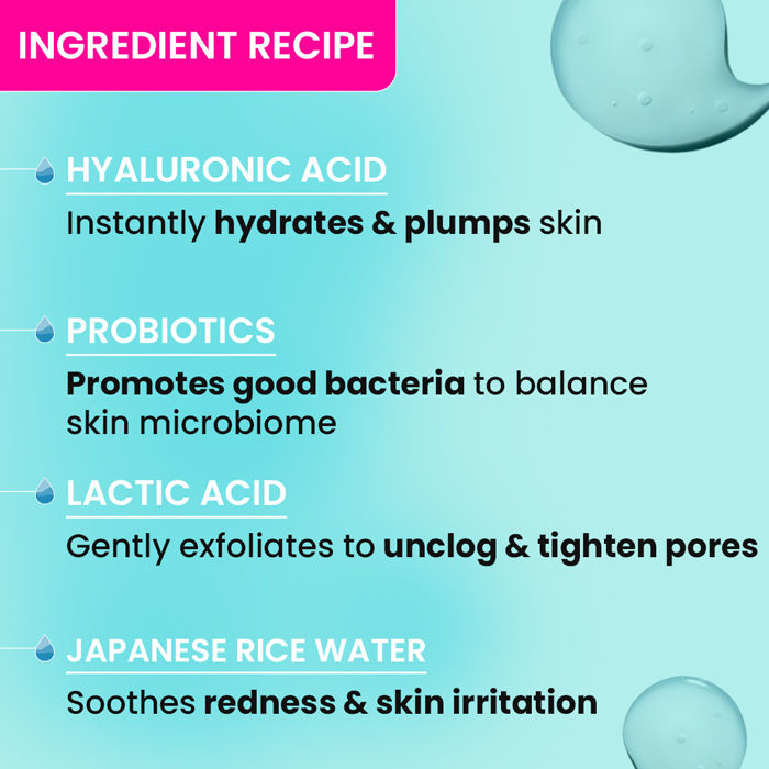 Dot & Key Blueberry Hydrate Barrier Repair Toner, With 5 Ceramides & Rice Water, For All Skin Types