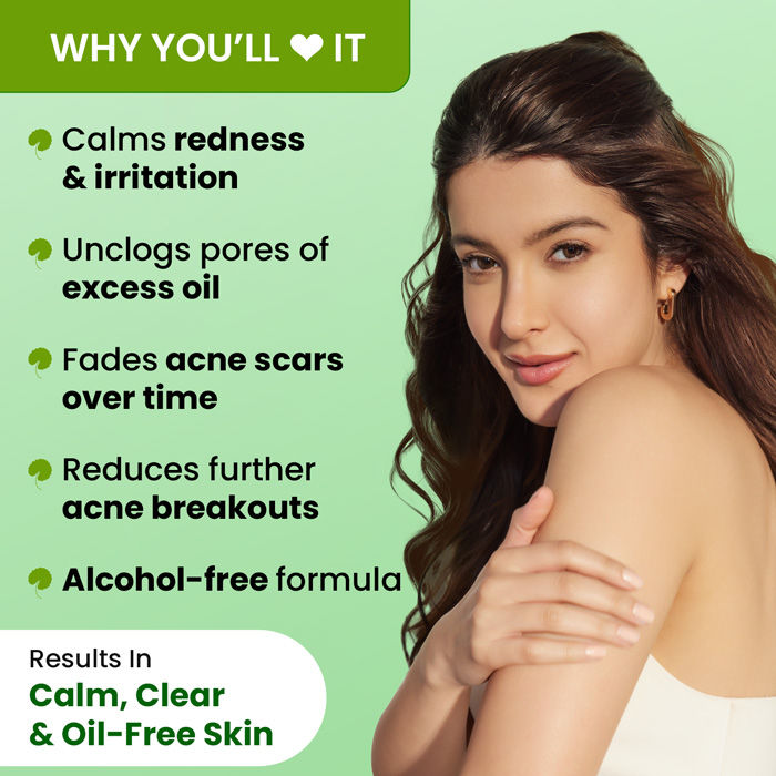 Dot & Key Cica Calming Skin Clarifying Toner With Niacinamide & Green Tea, Acne & Oil Control