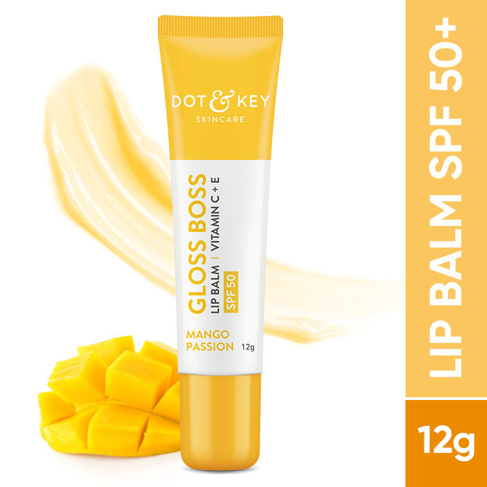 DOT & KEY GLOSS BOSS LIP BALM VITAMIN C + E SPF 50 CARAMEL KISS - 12G