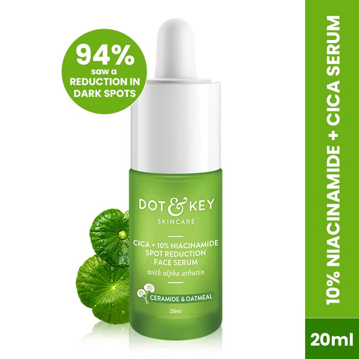 Dot & Key 10% Niacinamide + Cica Face Serum For Oily, Acne Prone Skin & Dark Spots Reduction