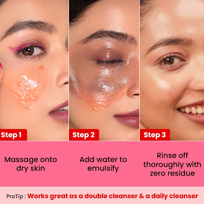 Dot & Key Strawberry Dew Melt-in-a-Flash Cleansing Balm, With Fruit Enzymes & Vitamins