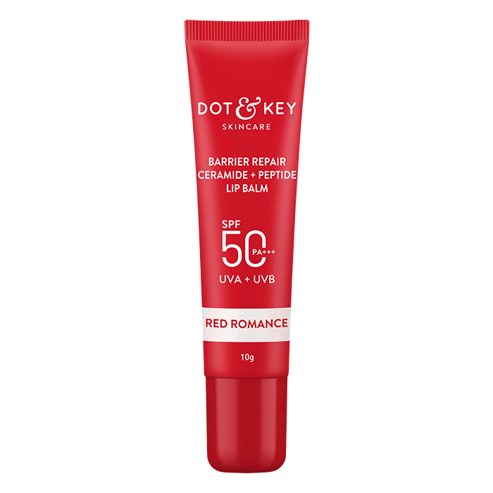 Dot & Key Ceramide & Peptide Barrier Repair SPF 50 PA+++ Tinted Lip Balm For Plump Lips