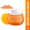 Dot & Key Mango Detan Clay Mask, With Alpha-Arbutin & Niacinamide, Clear Tan, Easy to Rinse Formula