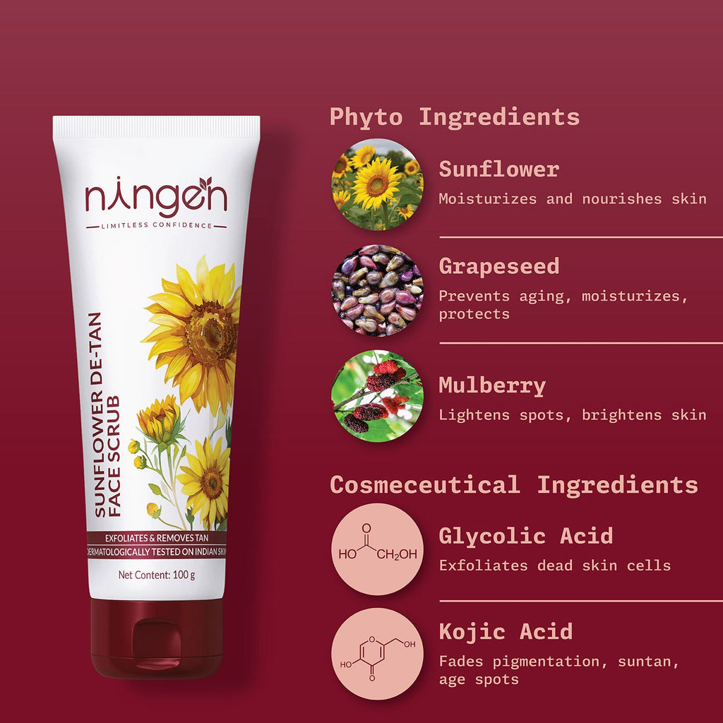 Ningen Sunflower De-Tan Scrub