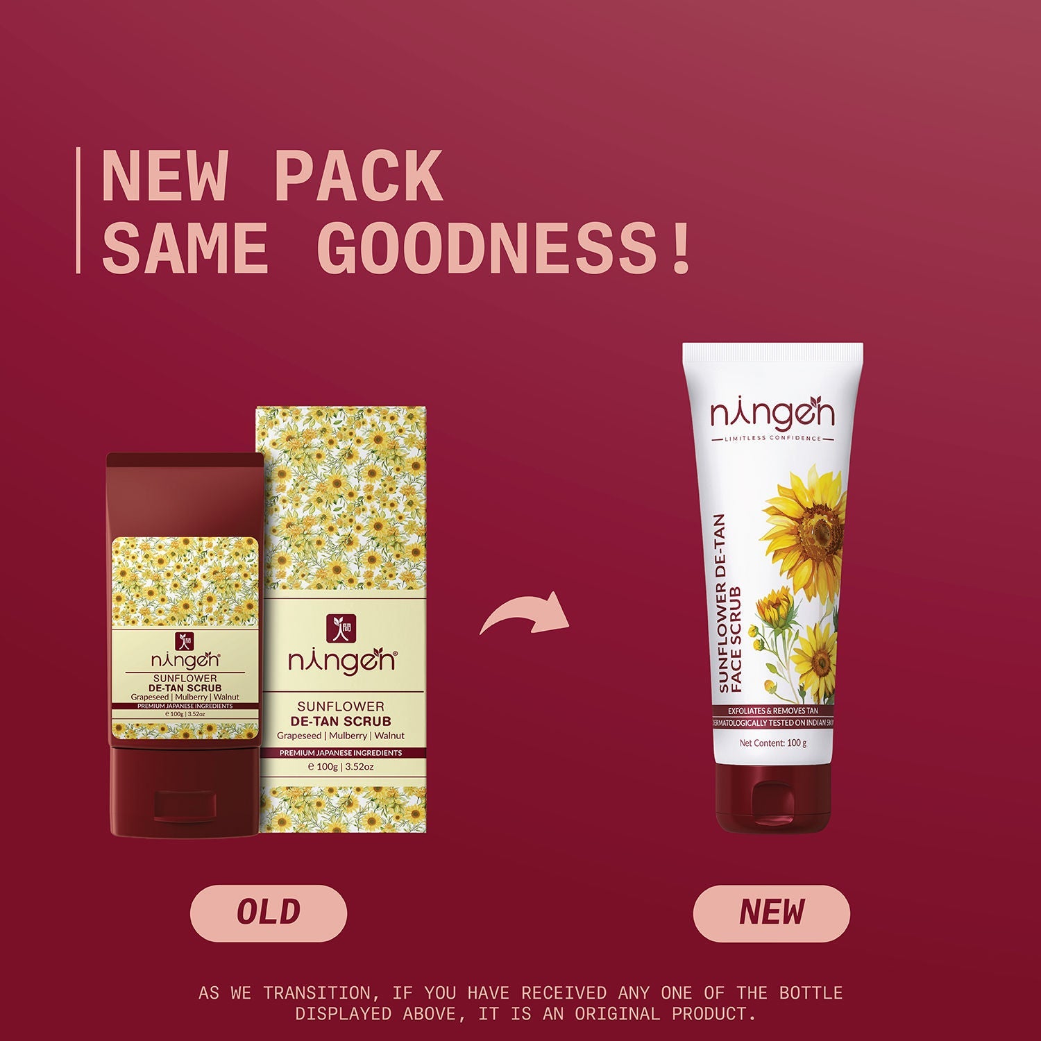 Ningen Sunflower De-Tan Scrub