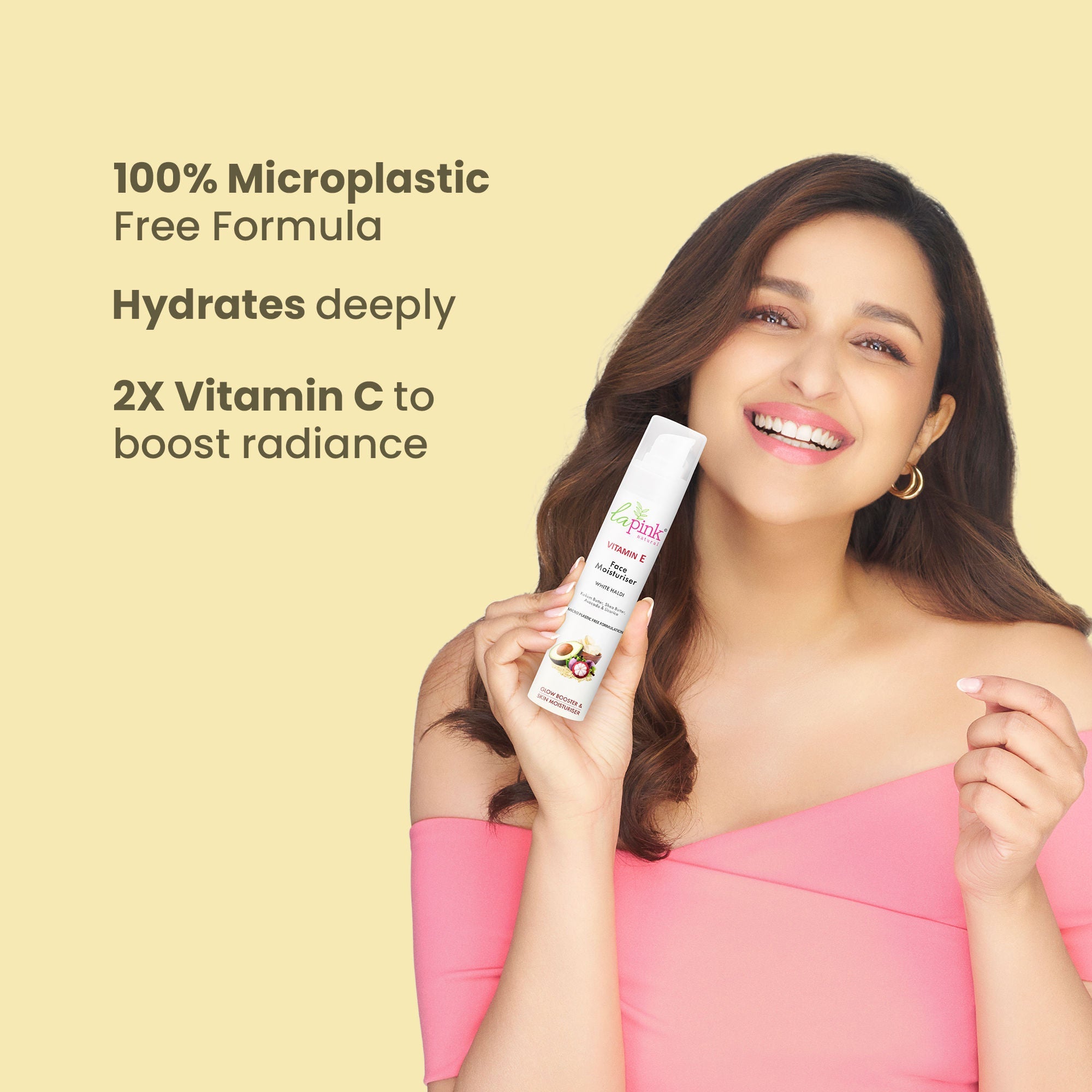 La Pink Vitamin E Face Moisturiser For Intense Nourishment, Non-Oily For Dry & Flaky Skin