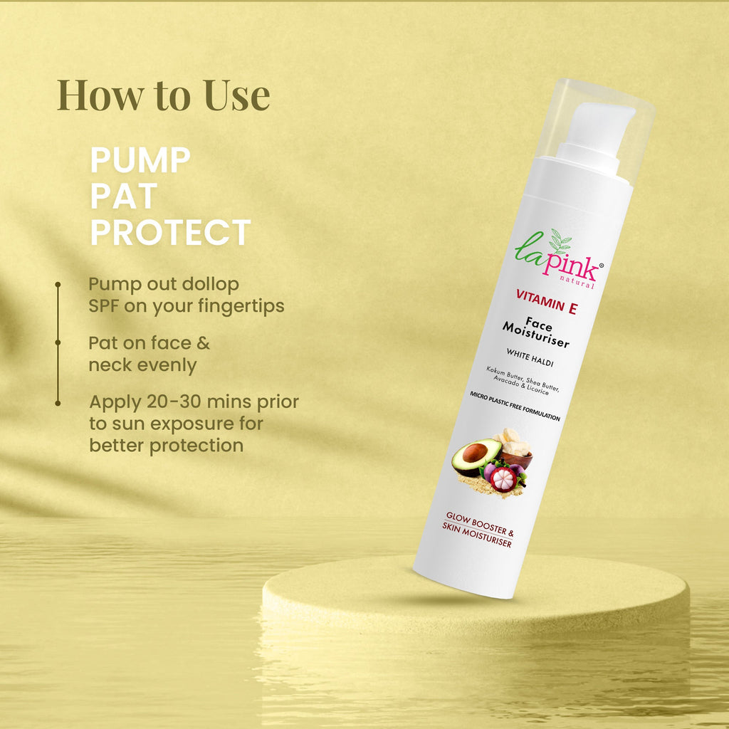 La Pink Vitamin E Face Moisturiser For Intense Nourishment, Non-Oily For Dry & Flaky Skin