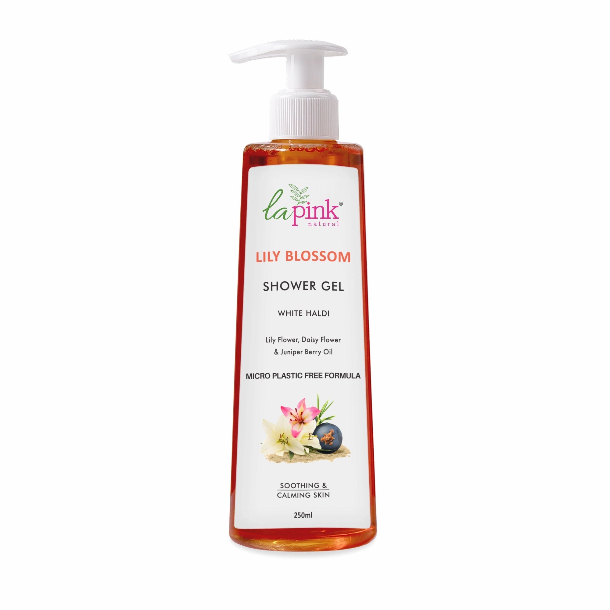 La Pink Lily Blossom Shower Gel Deep Hydration Skin Smoothing Calming Even Tone Body Wash
