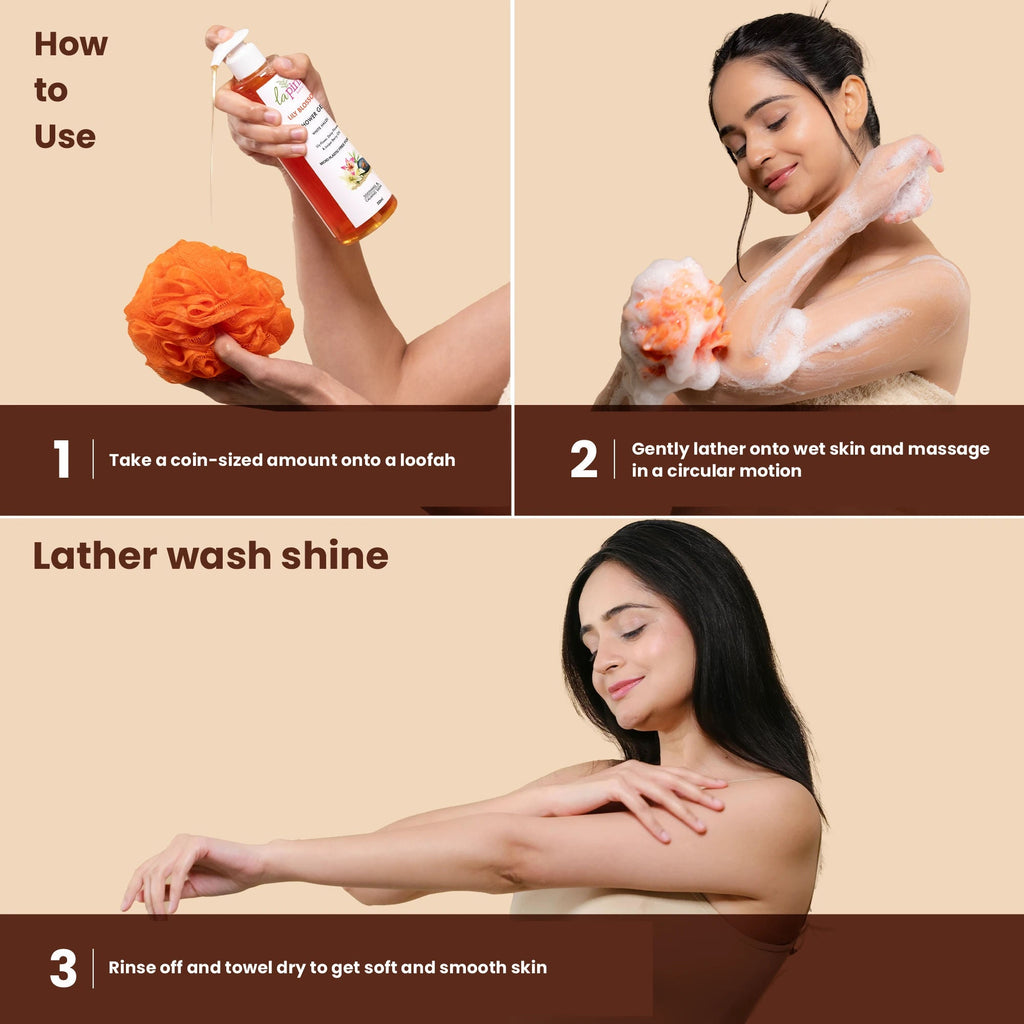 La Pink Lily Blossom Shower Gel Deep Hydration Skin Smoothing Calming Even Tone Body Wash