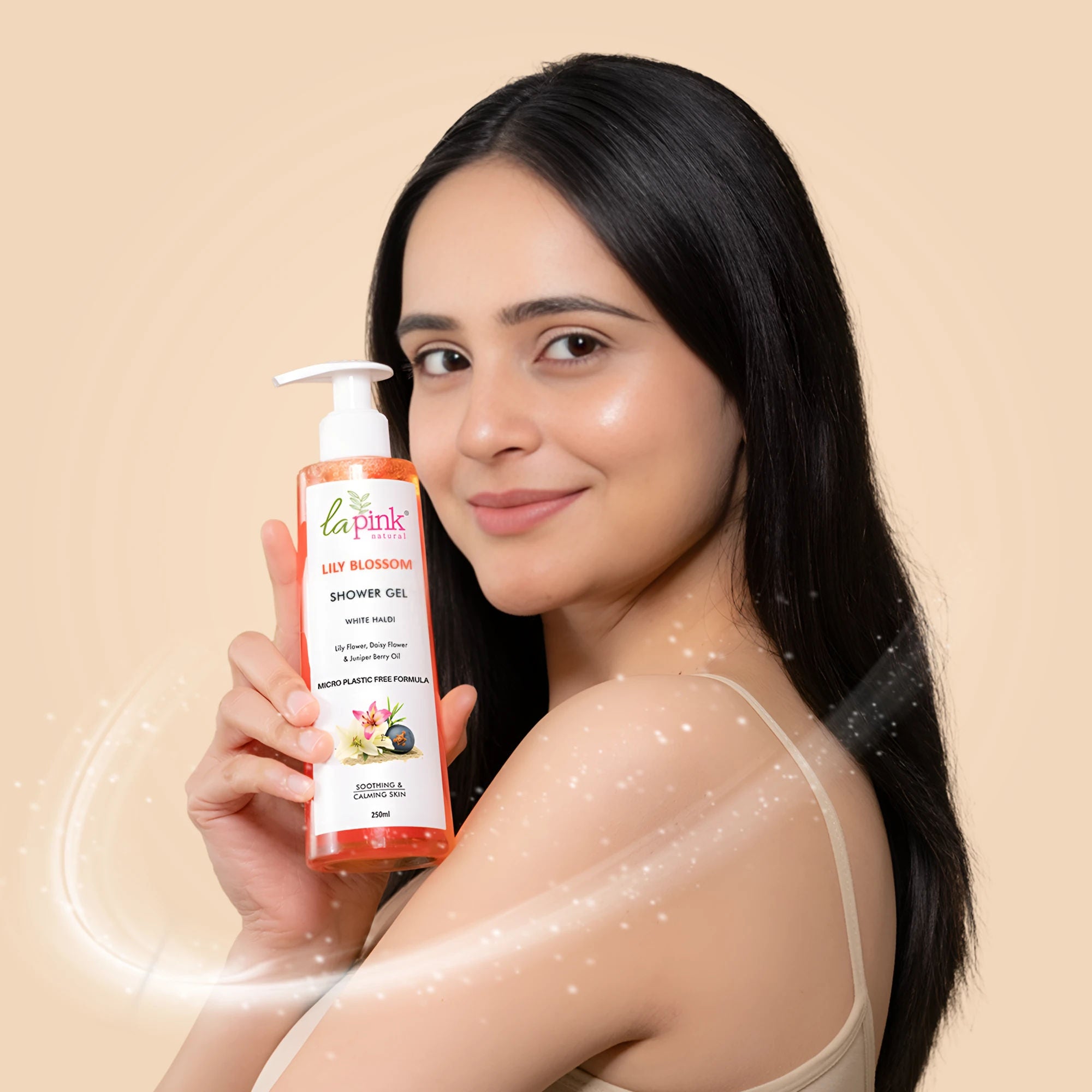 La Pink Lily Blossom Shower Gel Deep Hydration Skin Smoothing Calming Even Tone Body Wash