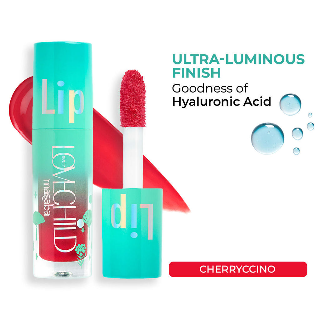 Lovechild Masaba Lip Gloss Oil, Tinted Lip Gelato Enriched with Jojoba Oil & Shea Butter
