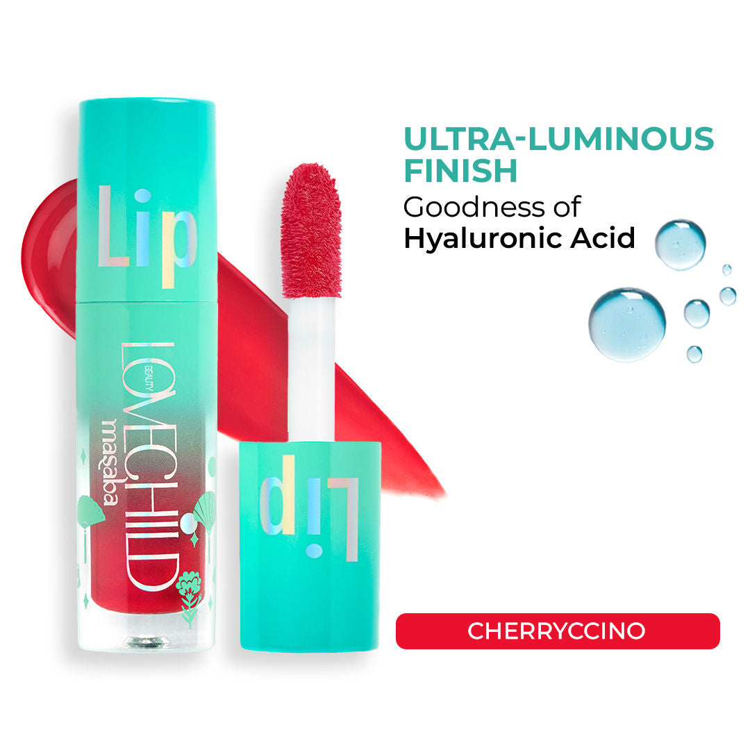 Lovechild Masaba Lip Gloss Oil, Tinted Lip Gelato Enriched with Jojoba Oil & Shea Butter