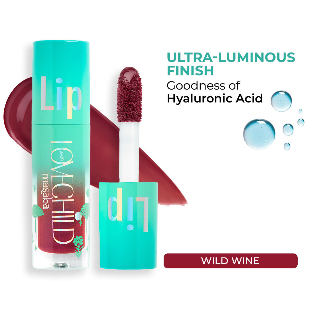 Lovechild Masaba Lip Gloss Oil, Tinted Lip Gelato Enriched with Jojoba Oil & Shea Butter
