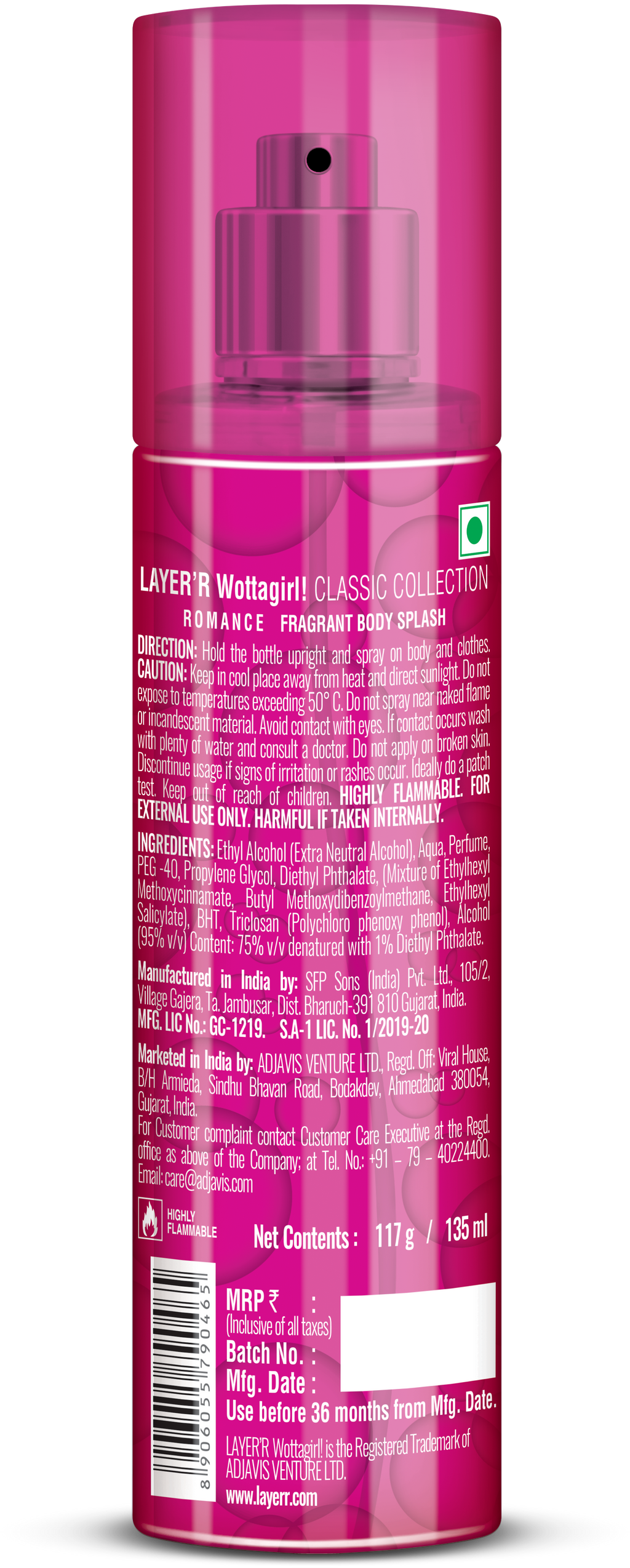 Layer'r Wottagirl Romance Body Mist For Her