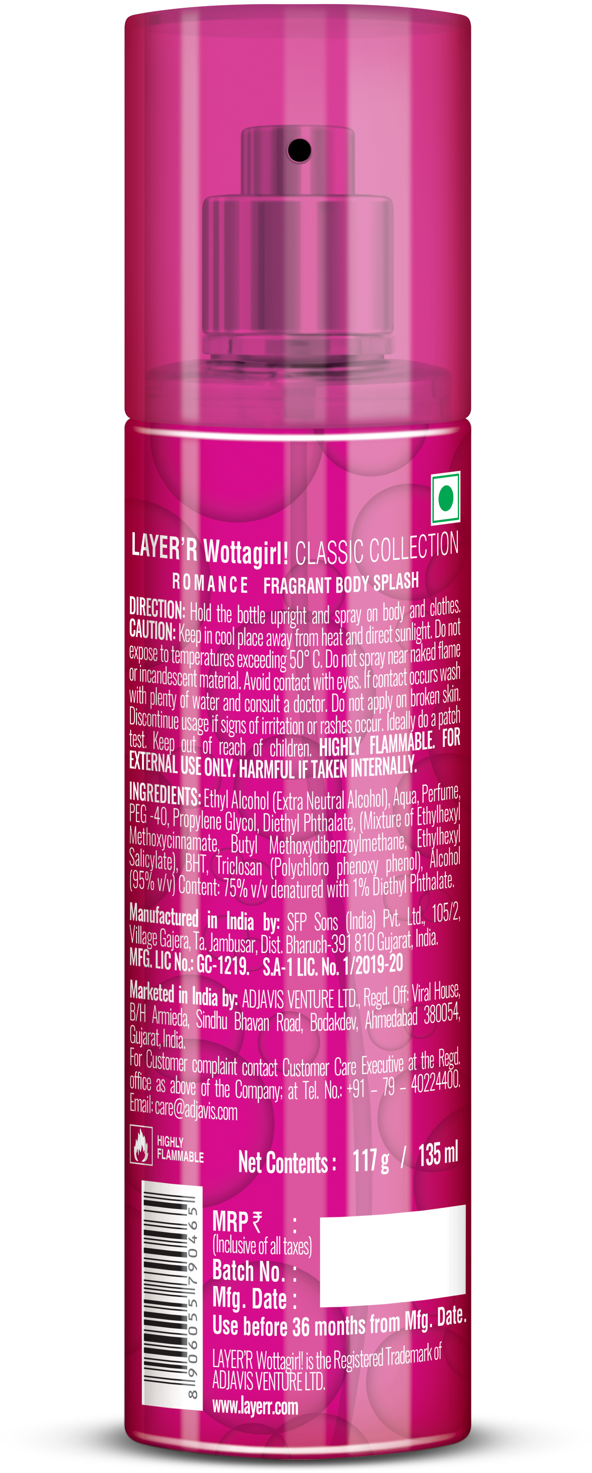 Layer'r Wottagirl Romance Body Mist For Her