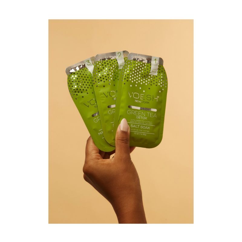 VOESH Classic Pedicure In A Box (Basic 3 Step) - Green Tea