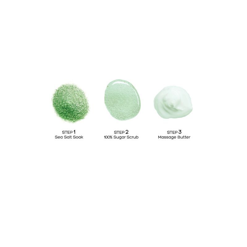 VOESH Classic Pedicure In A Box (Basic 3 Step) - Green Tea