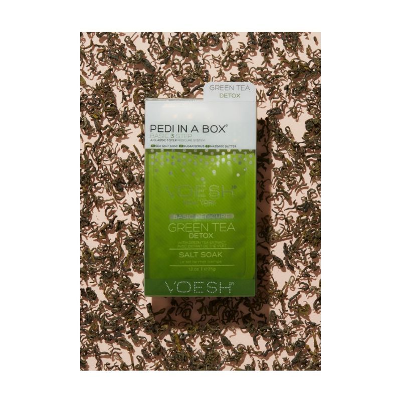 VOESH Classic Pedicure In A Box (Basic 3 Step) - Green Tea