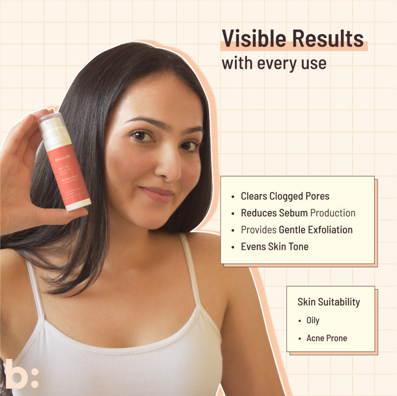 Biocule No More Acne Anti Acne Face Serum - For Acne Prone Skin & Oily Skin