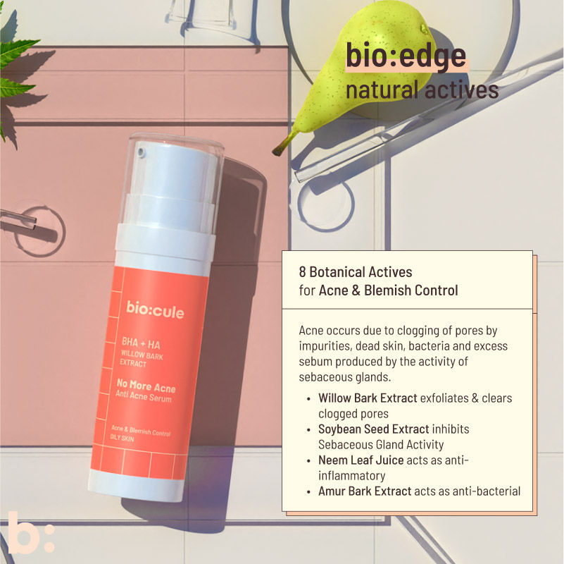 Biocule No More Acne Anti Acne Face Serum - For Acne Prone Skin & Oily Skin