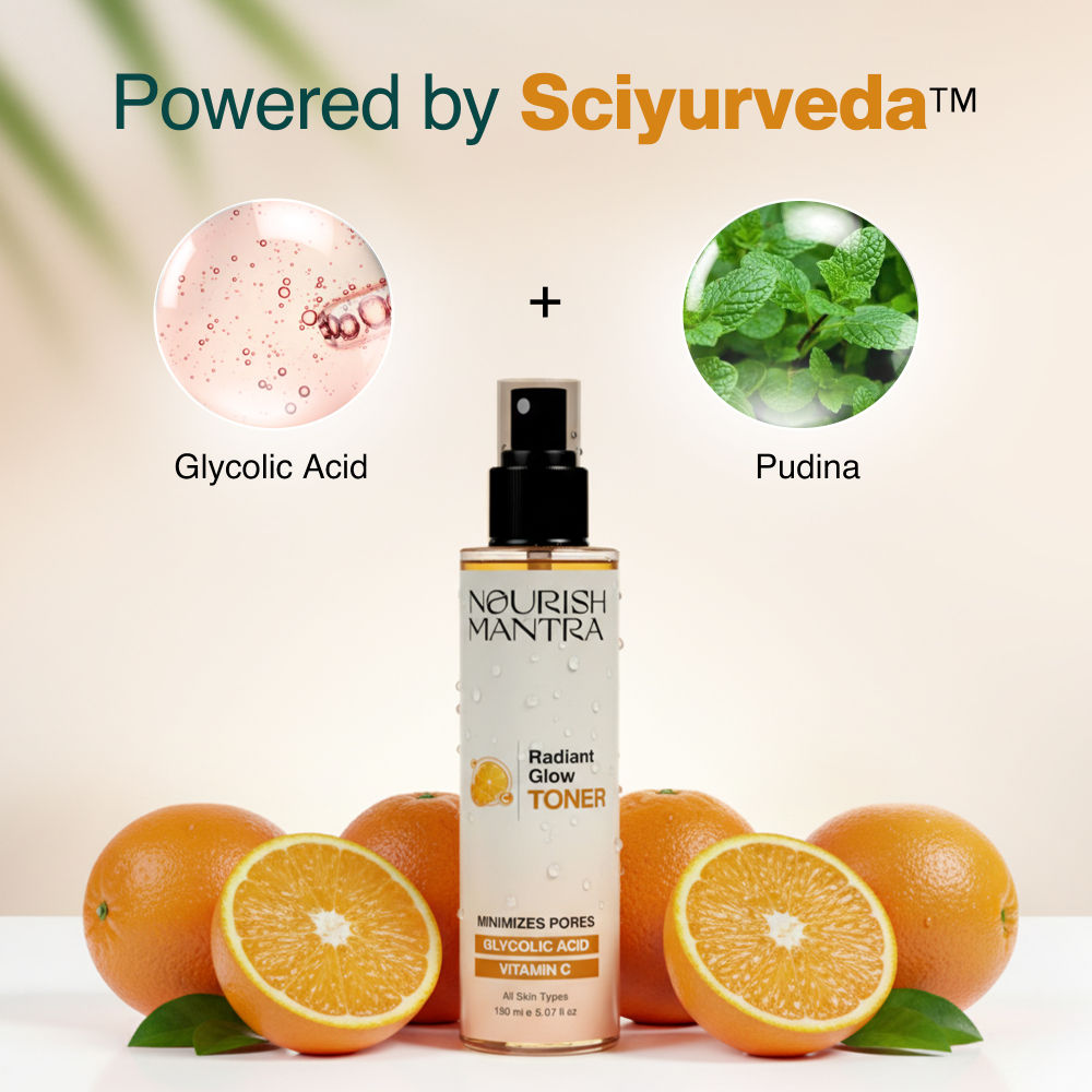 Nourish Mantra Radiant Glow Toner for Glowing Skin & Pore Tightening