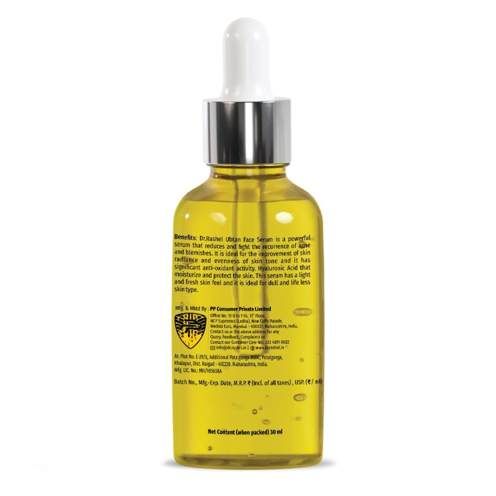 DR. RASHEL Ubtan Face Serum Brightens, Reduces Sun Tan & Enhances Skin Texture