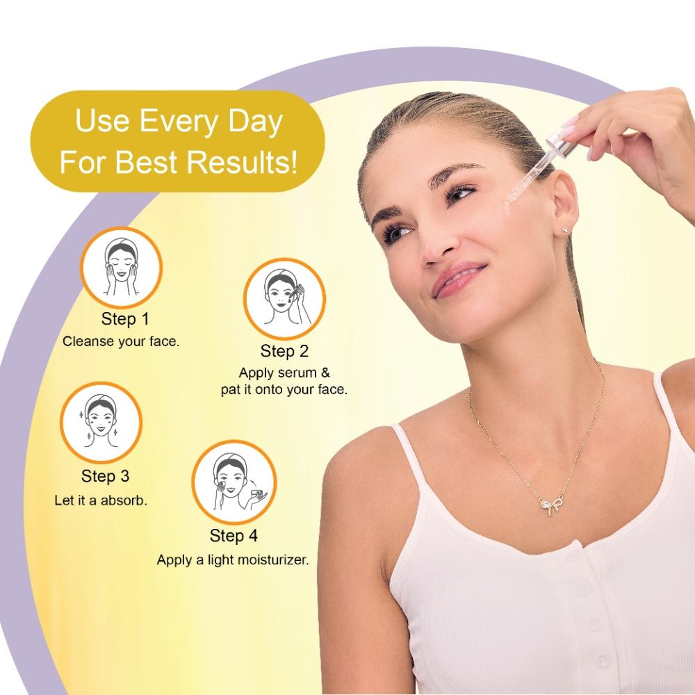 DR. RASHEL Ubtan Face Serum Brightens, Reduces Sun Tan & Enhances Skin Texture
