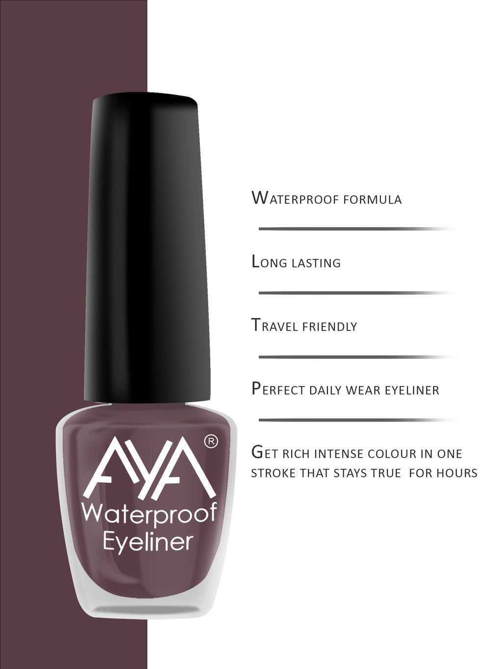 AYA 24 Hrs Long Lasting & Waterproof Eyeliner