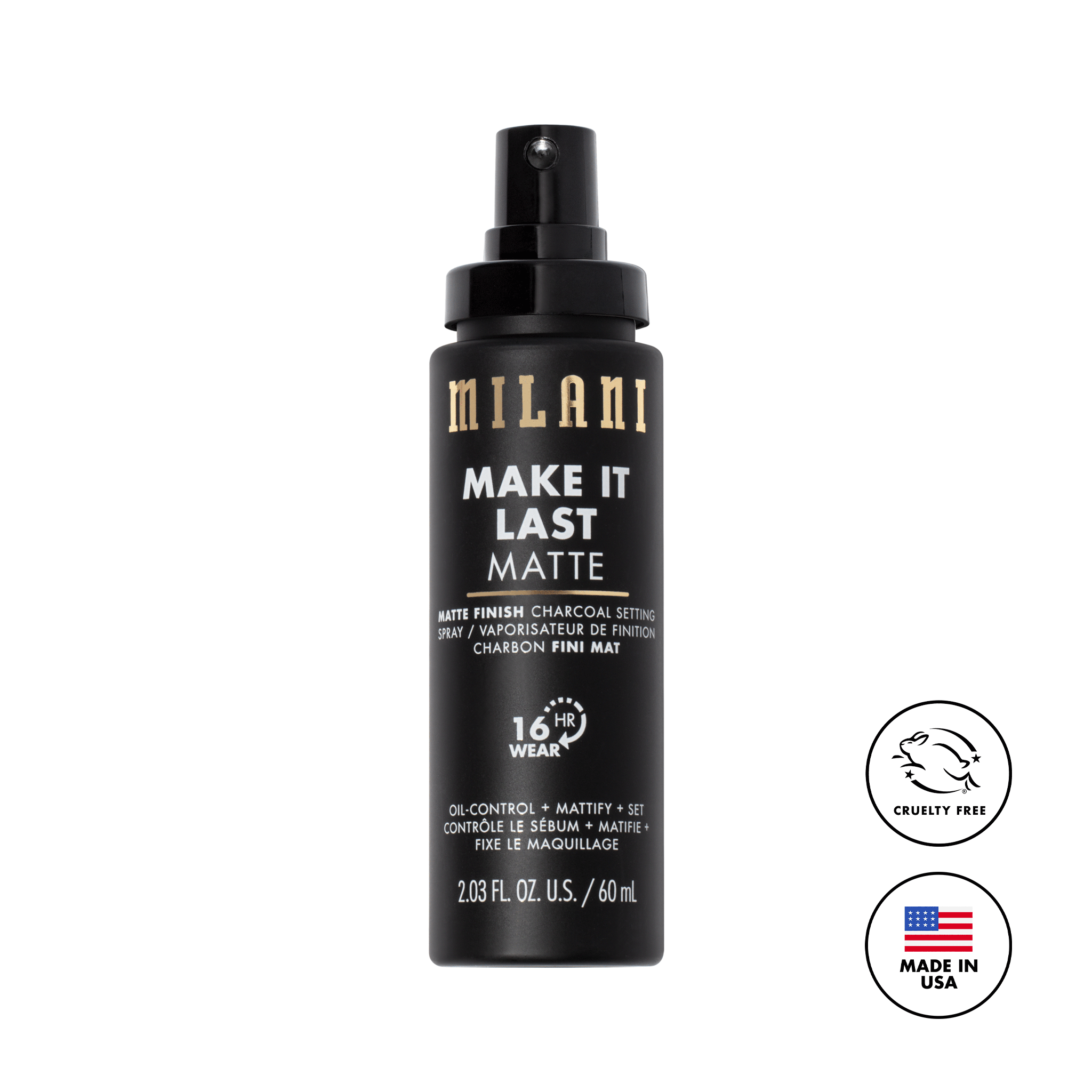Milani Make It Last Matte Finish Setting Spray - Charcoal