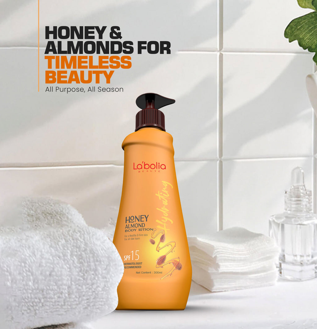 Labolia Beaute Honey Almond Deep Nourished Body Lotion For Women & Men- 100% Natural