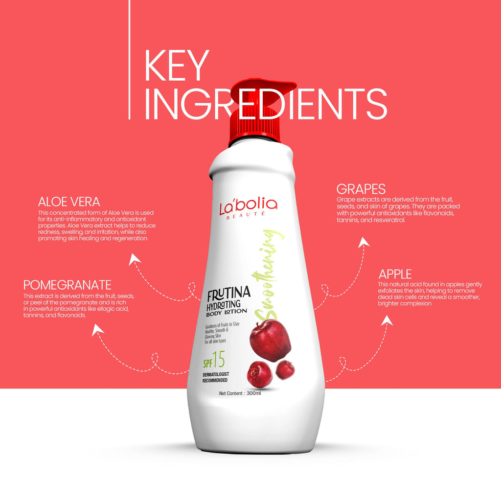 Labolia Beaute Frutina Deep Nourished Body Lotion For Women & Men- 100% Natural For All Skin Type