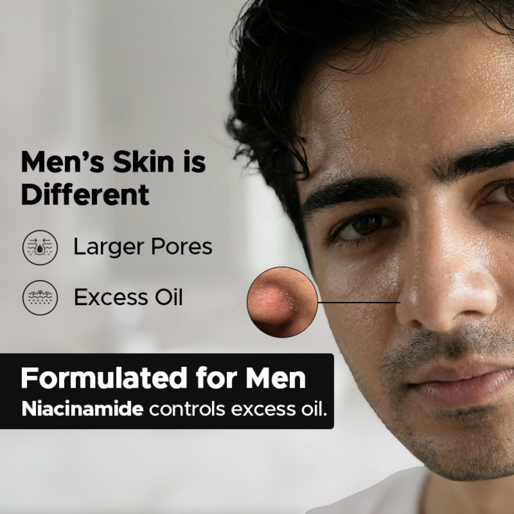 The Man Company Activated Charcoal Face Wash for Purifying Skin & Removes Excess Oil